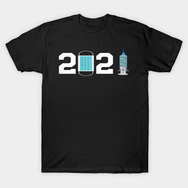 2021 mask and vaccine T-Shirt by MZeeDesigns